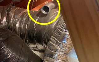 Photo of a Bath Vent--vented directly to attic
