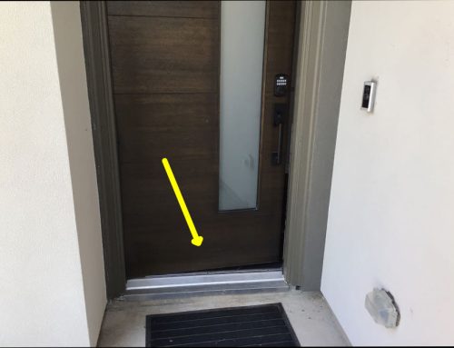 Houston Area Home Inspection Discoveries: Delaminating Decorative Front Door Wood