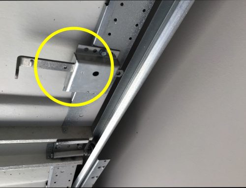 Houston Area Home Inspection Discoveries: Garage Door Manual Lock not Disabled when Used with Garage Door Opener