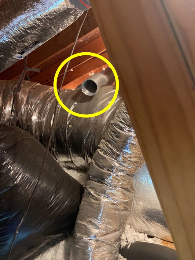 Houston Area Home Inspection Tips: Bathroom Vent Found Vented Directly into The Attic