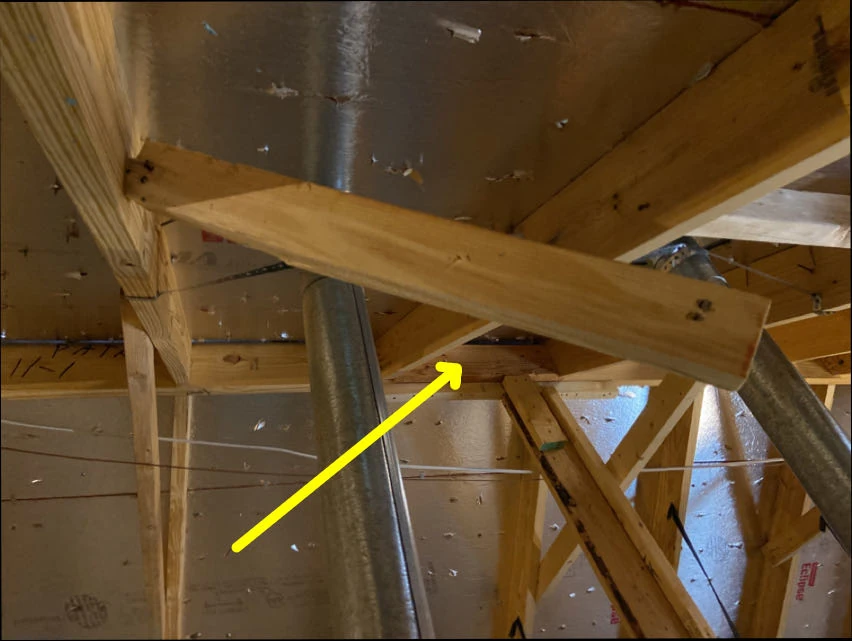 Broken Roof Framing New Construction