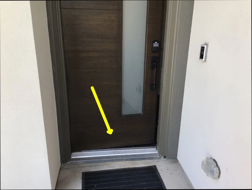 Decorative Front Door Delaminating