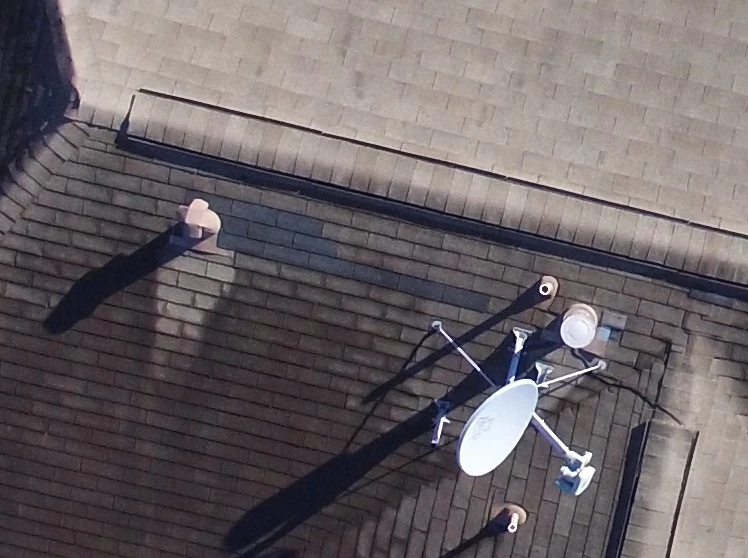 Home Inspections of Roof with Drones - Previous Repairs