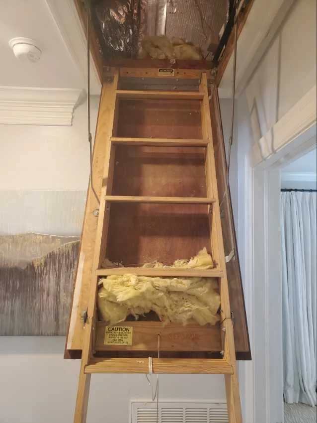 Home Inspector Deteriorated insulation