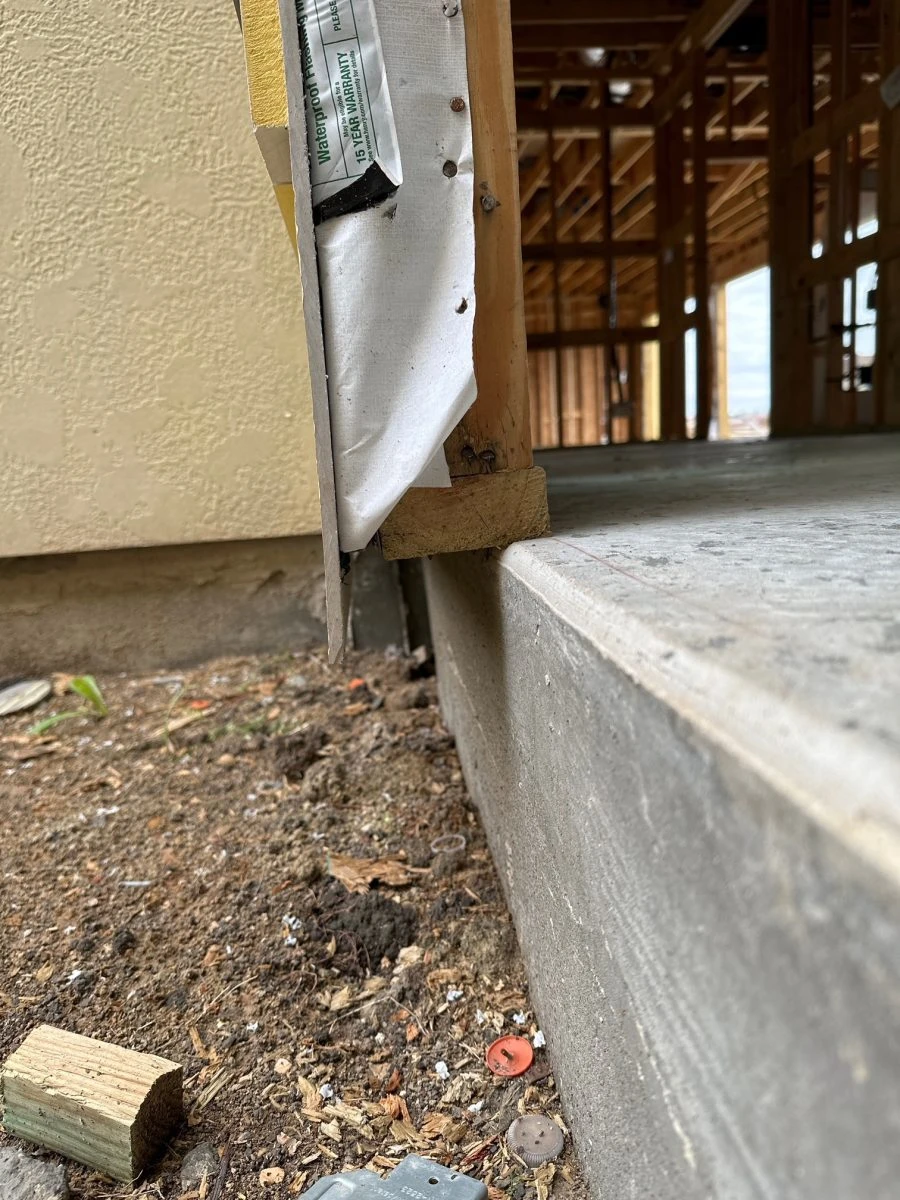 New Construction: Wall Sections Improperly Anchored