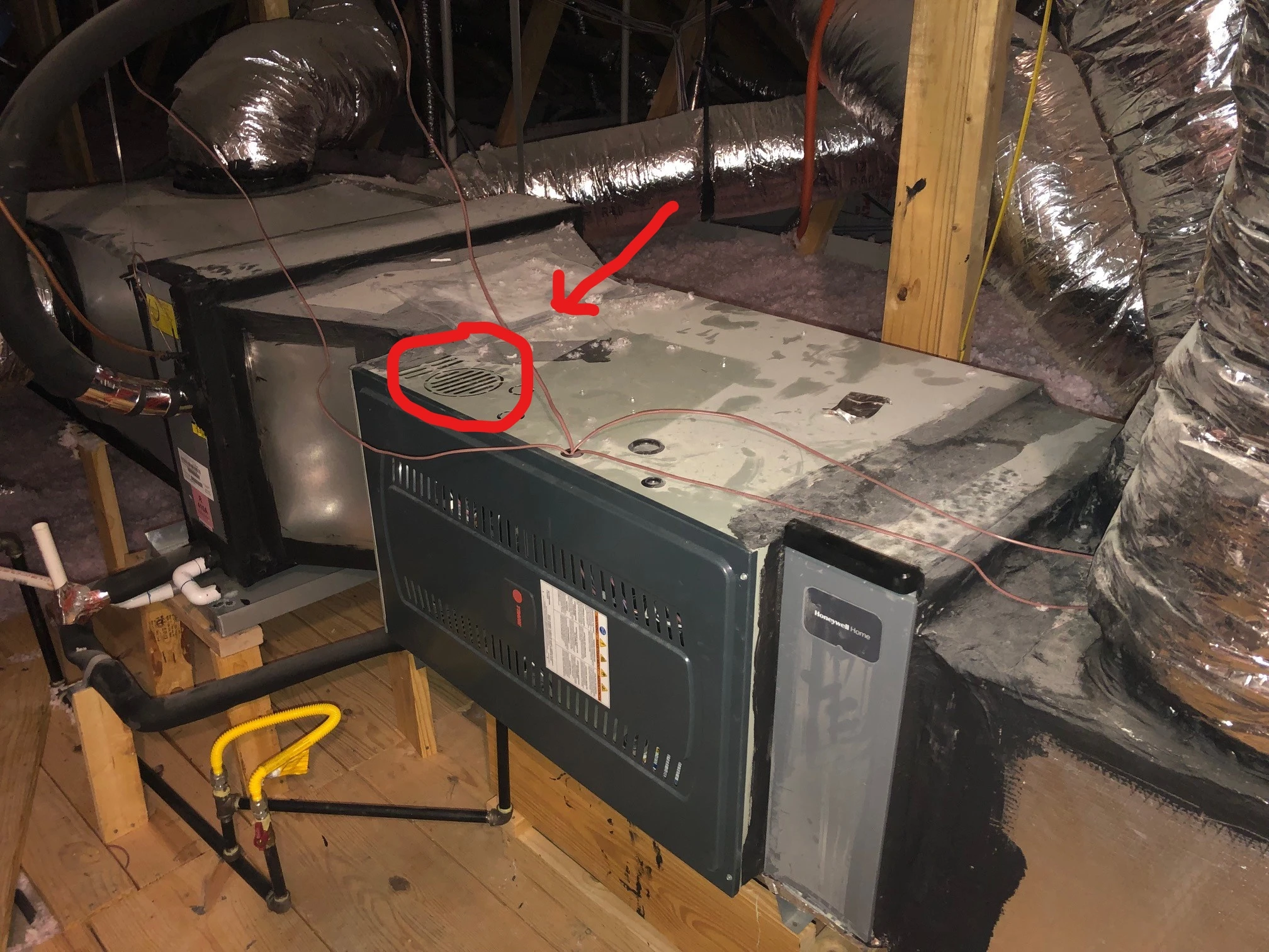 Home Damage: Missing Furnace Flue Pipe