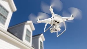 home inspections of steep roofs with drones
